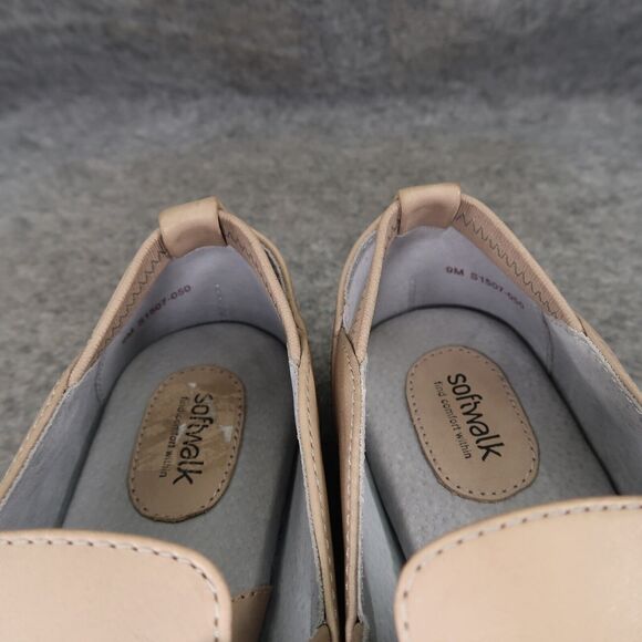 Softwalk Shoes Women 9 Loafer Ballet Flat Slip On Hampton Leather Comfort Casual